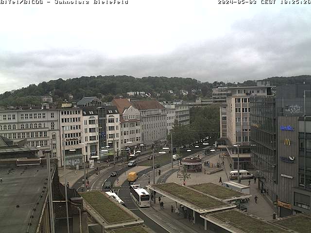 Live Cam: Blick auf den Jahnplatz in Bielefeld